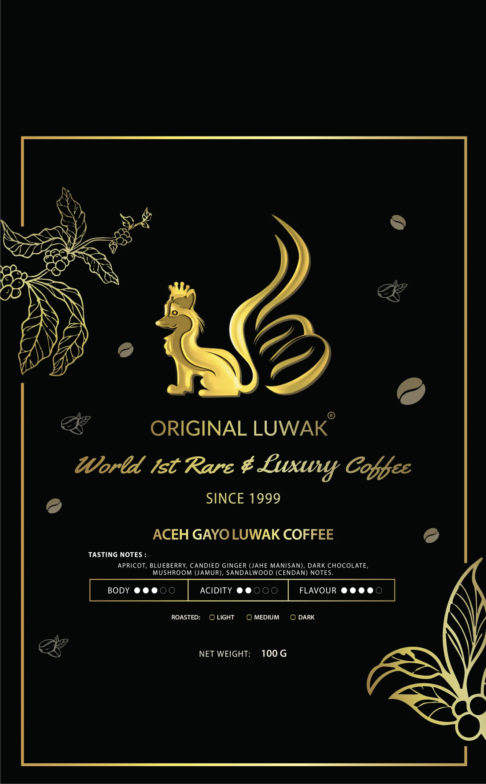Original Luwak pouch 100gr