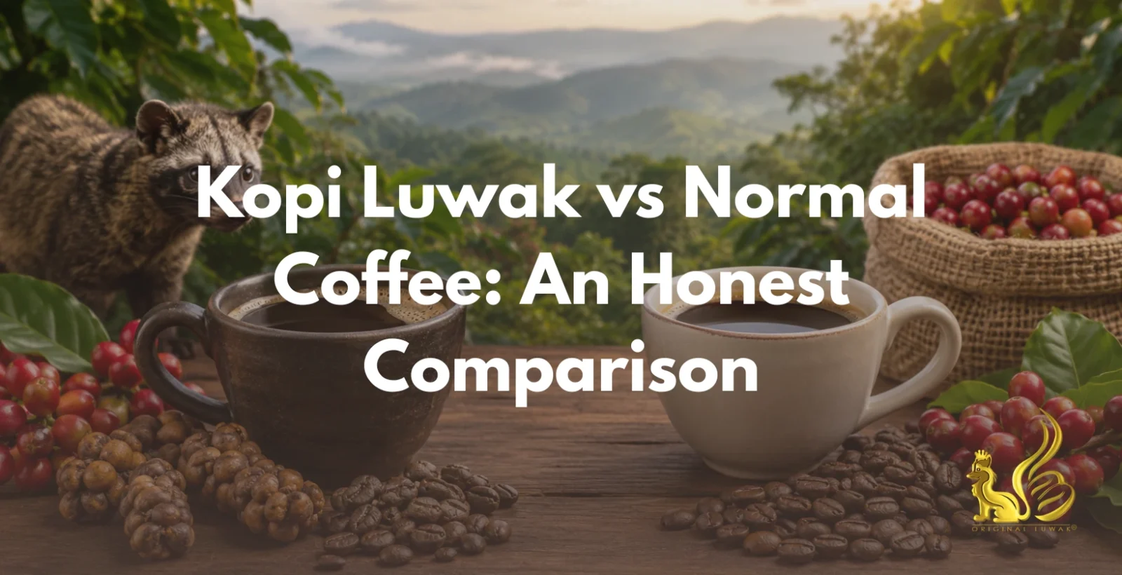 kopi luwak vs normal coffee