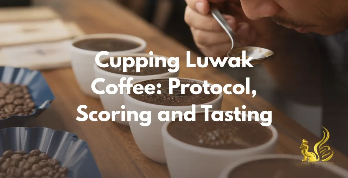 cupping luwak coffee