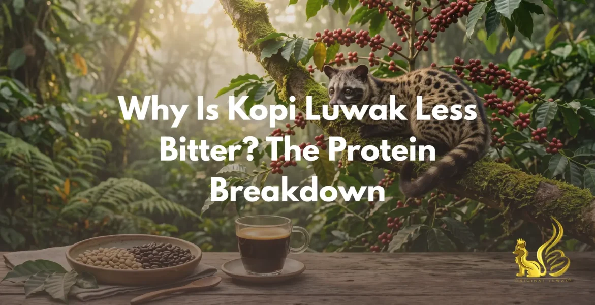 why is kopi luwak less bitter